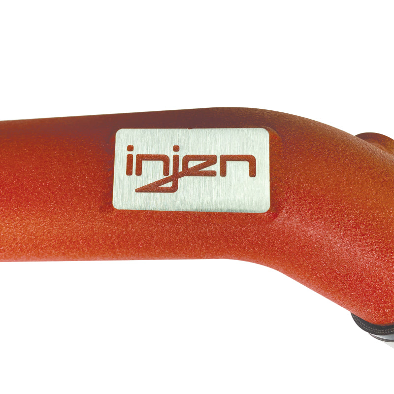 Injen 15-16 BMW M3(F80)/M4 (F82/83) 3.0L L6 Twin Turbo 2PC Aluminum Int. Charge Pipe - Wrinkle Red-thumbmail-7