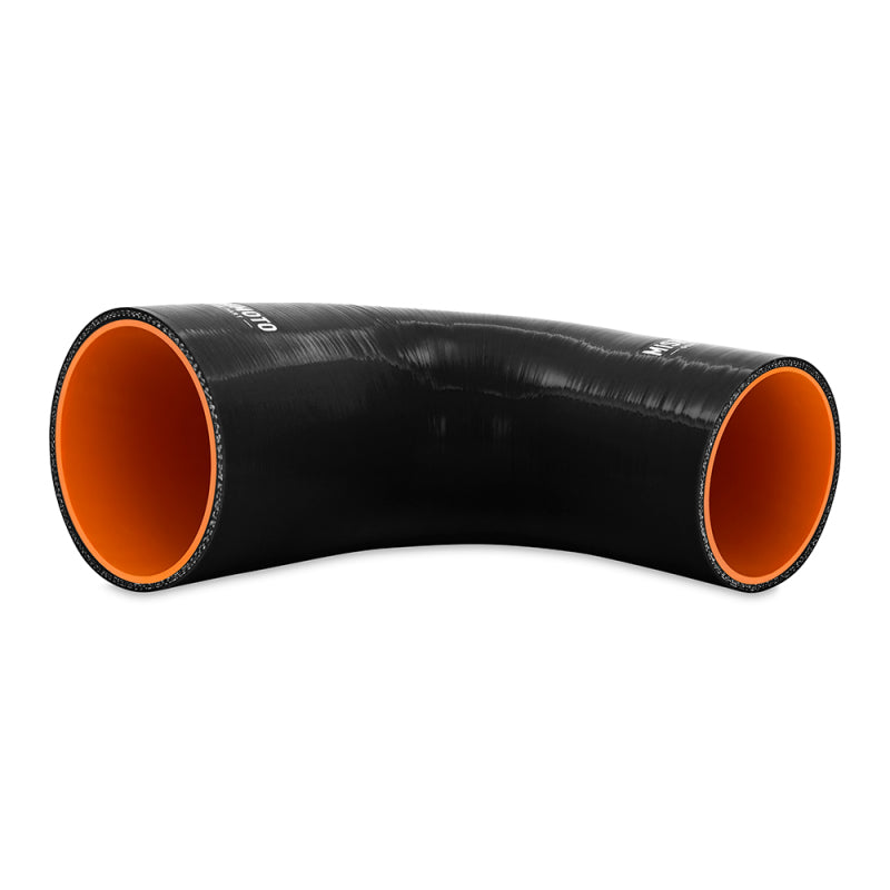 Mishimoto Silicone Reducer Coupler 90 Degree 3in to 4in - Black-thumbmail-3
