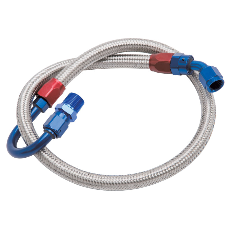 Edelbrock Fuel Line Braided Stainless for SBF ( Use w/ 8134 )-thumbmail-3