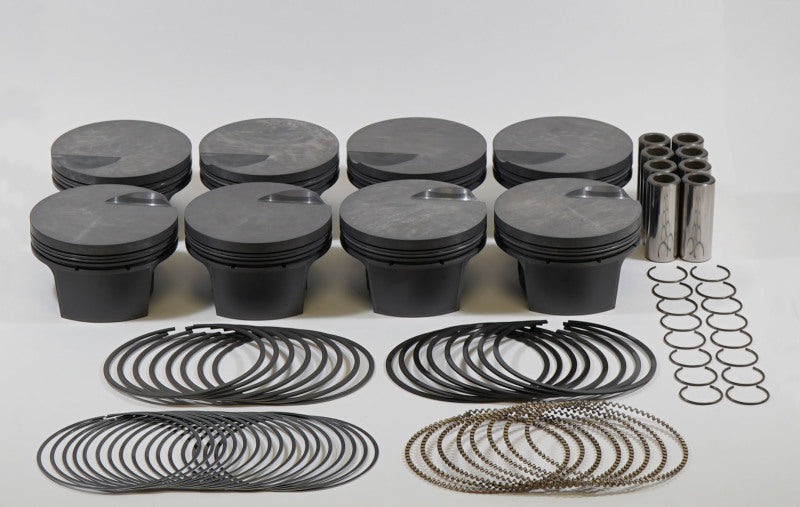 Mahle MS Piston Set BBC 508ci 4.500in Bore 4.00in Stroke 6.135in Rod 0.990 Pin -3cc 8.9 CR Set of 8-thumbmail-1