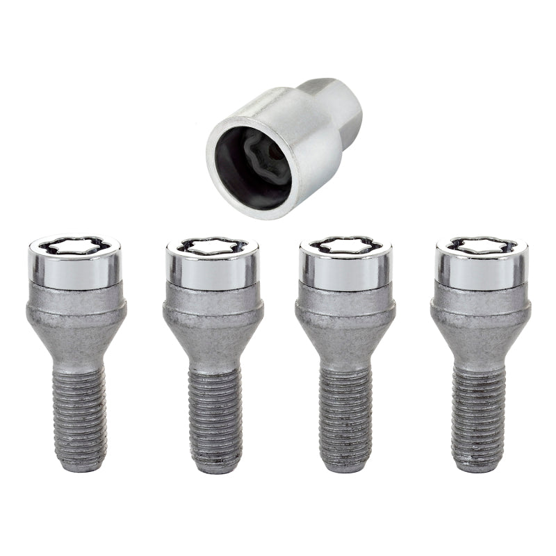 McGard Wheel Lock Bolt Set - 4pk. (Cone Seat) M12X1.5 / 17mm Hex / 25.5mm Shank Length - Chrome-thumbmail-7