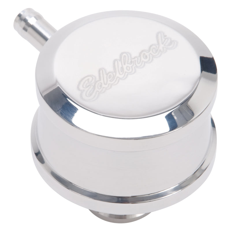 Edelbrock PCV for Valve Cover Aluminum Round Push In w/ 90-Degree Port Breather Look w/ Etched Logo-thumbmail-12