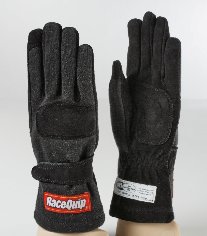 RaceQuip Black 2-Layer SFI-5 Glove Kid - Medium K9-thumbmail-1