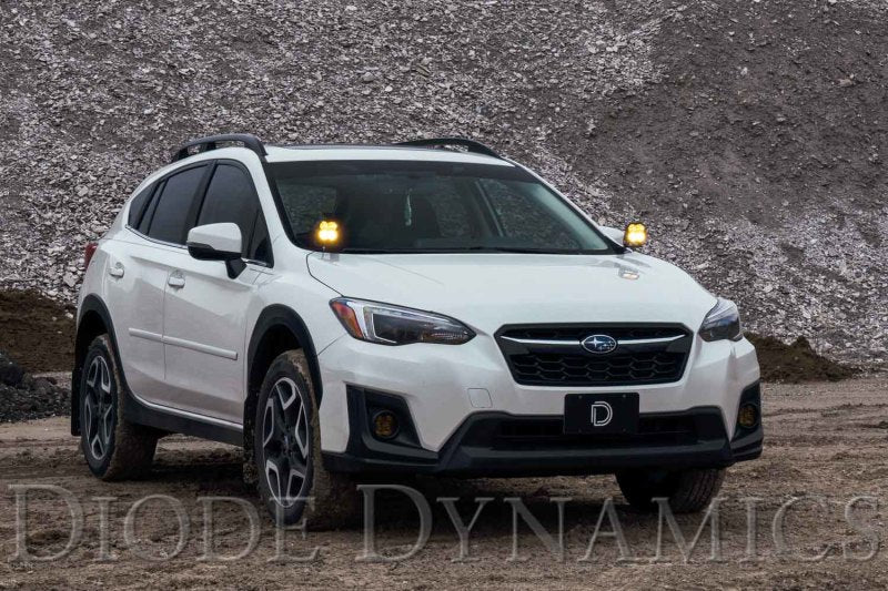 Diode Dynamics 18-21 Subaru Crosstrek Sport SS3 LED Ditch Light Kit - Yellow Combo-thumbmail-11