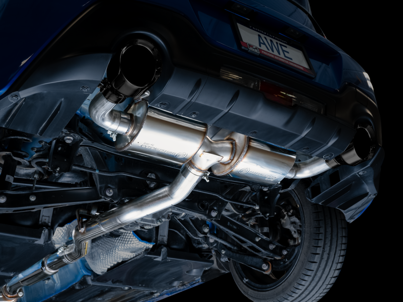 AWE Subaru BRZ/ Toyota GR86/ Toyota 86 Touring Edition Cat-Back Exhaust- Diamond Black Tips-thumbmail-9