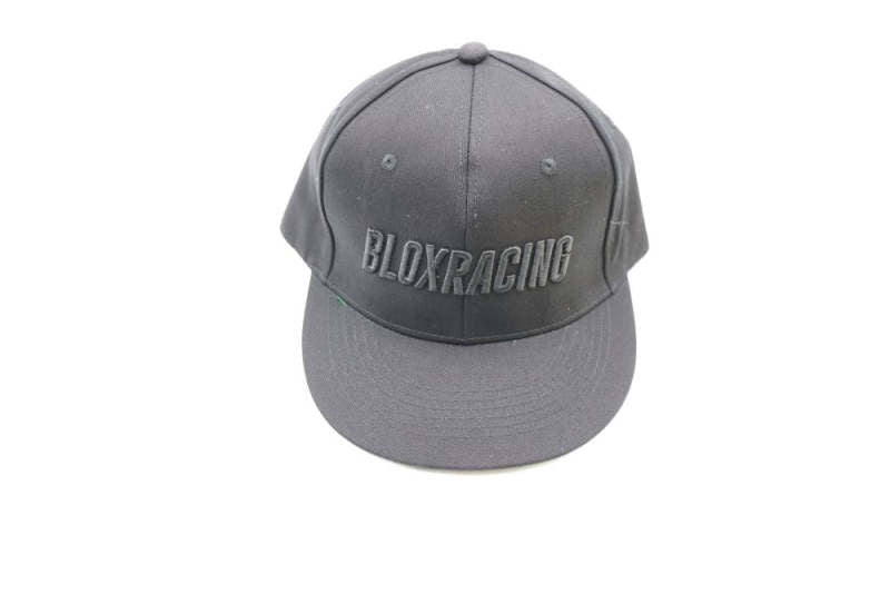 BLOX Racing Snapback Cap Black with Black Logo - Blox Racing - New Style Flat Bill-thumbmail-2