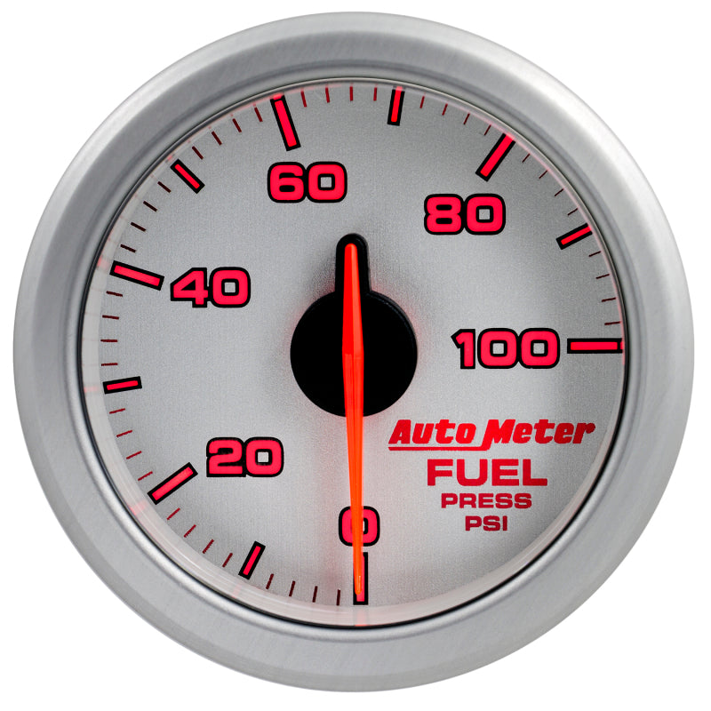 Autometer Airdrive 2-1/6in Fuel Pressure Gauge 0-100 PSI - Silver-thumbmail-7