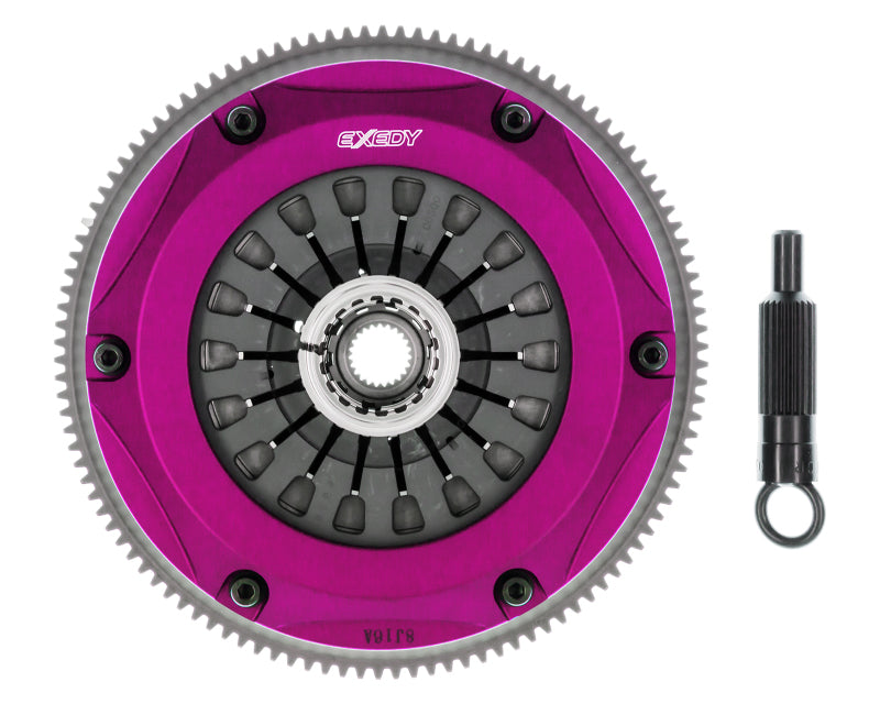 Exedy 2008-2015 Mitsubishi Lancer Evolution GSR L4 Hyper Triple Cerametallic Clutch Rigid Disc-thumbmail-6