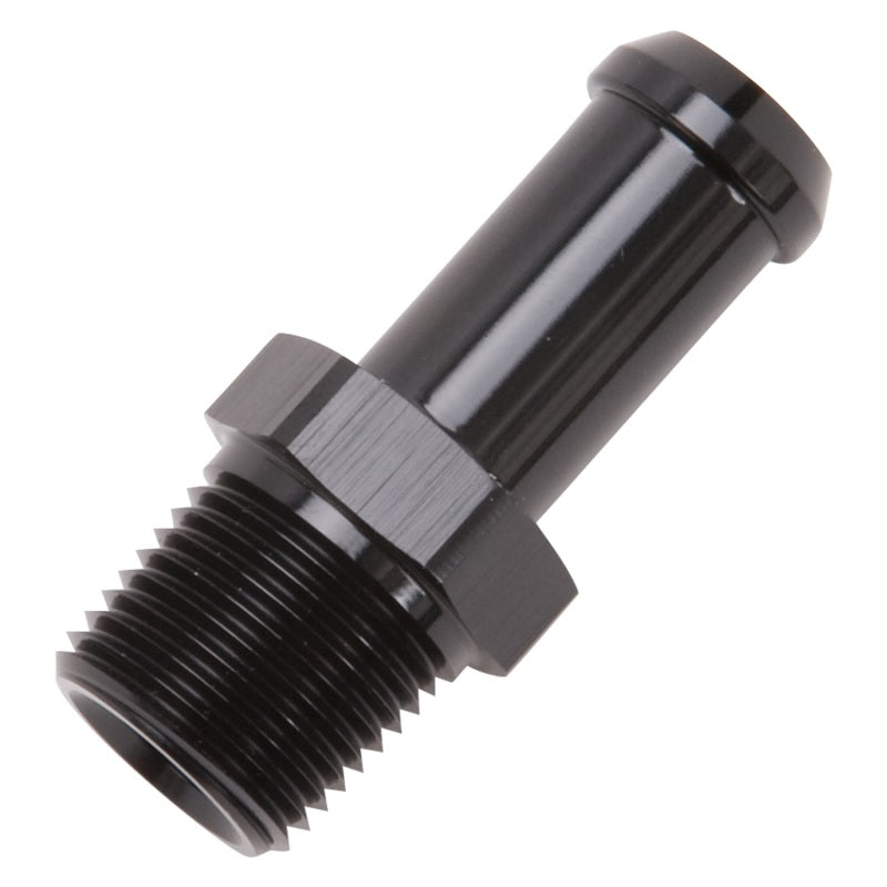 Edelbrock Hose End Straight 3/8In NPT to 1/2In Barb Black Anodize-thumbmail-10