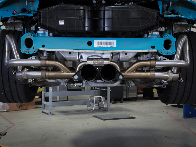 afe 14-16 Porsche 911 GT3 991.1 H6 3.8L MACH Force-Xp 304 SS Cat-Back Exhaust System w/ Brushed Tips-thumbmail-3