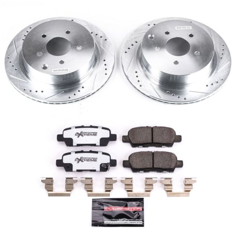 Power Stop 18-19 Infiniti Q50 Rear Z26 Street Warrior Brake Kit-thumbmail-1