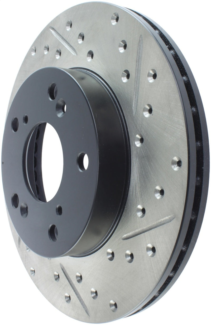 StopTech 02-06 Acura RSX Slotted & Drilled Left Front Rotor-thumbmail-9