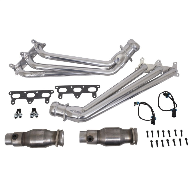 BBK 10-11 Camaro V6 Long Tube Exhaust Headers With Converters - 1-5/8 Silver Ceramic-thumbmail-4