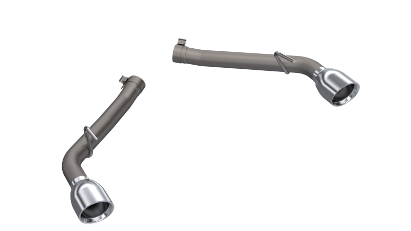 QTP 10-13 Chevrolet Camaro SS 6.2L 304SS Eliminator Muffler Delete Axle Back Exhaust w/4.5in Tips-thumbmail-4
