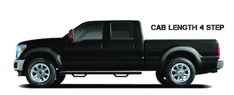 N-Fab Nerf Step 15-17 GMC - Chevy Canyon/Colorado Ext. Cab - Tex. Black - Cab Length - 3in-thumbmail-3