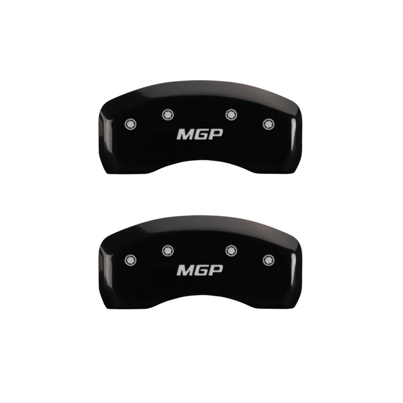 MGP 4 Caliper Covers Engraved Front & Rear MGP Black Finish Silver Char 2017 Fiat 124 Spider-thumbmail-3