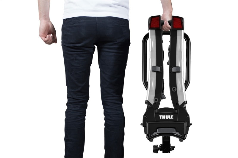 Thule EasyFold XT 2 - Fully Foldable Platform Hitch Bike Rack (Up to 2 Bikes) - Black/Silver-thumbmail-9