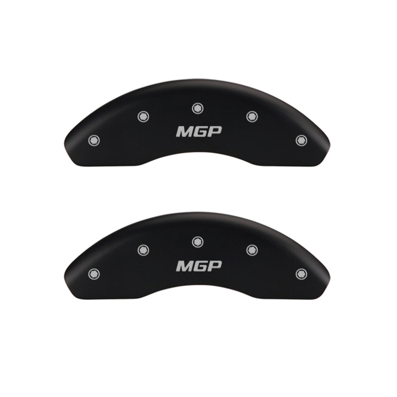MGP 4 Caliper Covers Engraved F & R 100 Anniversary Red Finish Silver Char 2019 Chevrolet Colorado-thumbmail-2