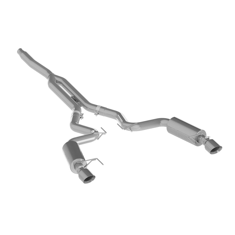 MBRP 15-18 Ford Mustang EcoBoost 2.3L T409 3in Cat Back Dual Split Rear Exit (Street Version)-thumbmail-2