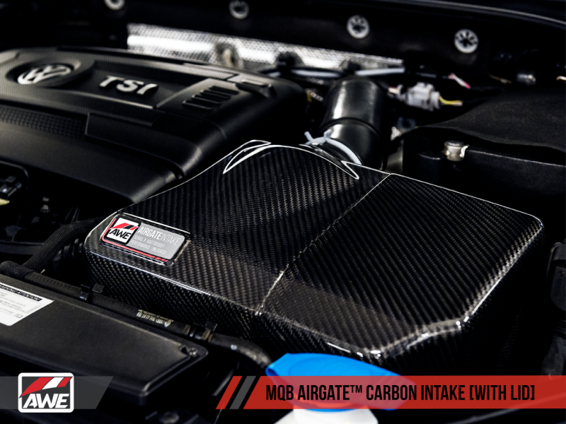 AWE Tuning Audi / Volkswagen MQB 1.8T/2.0T/Golf R Carbon Fiber AirGate Intake w/ Lid-thumbmail-18