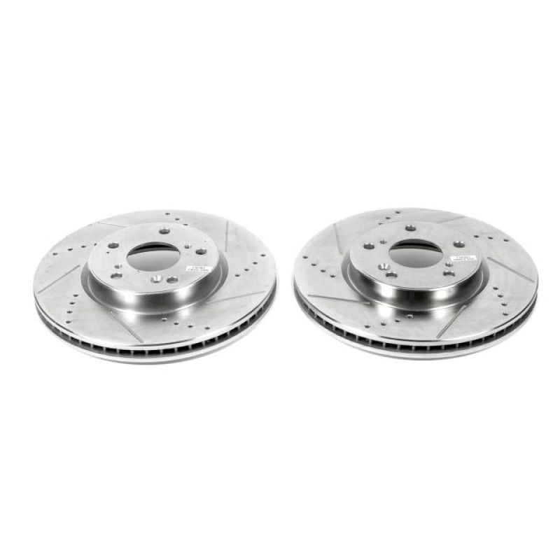 Power Stop 13-19 Honda Accord Front Evolution Drilled & Slotted Rotors - Pair-thumbmail-2