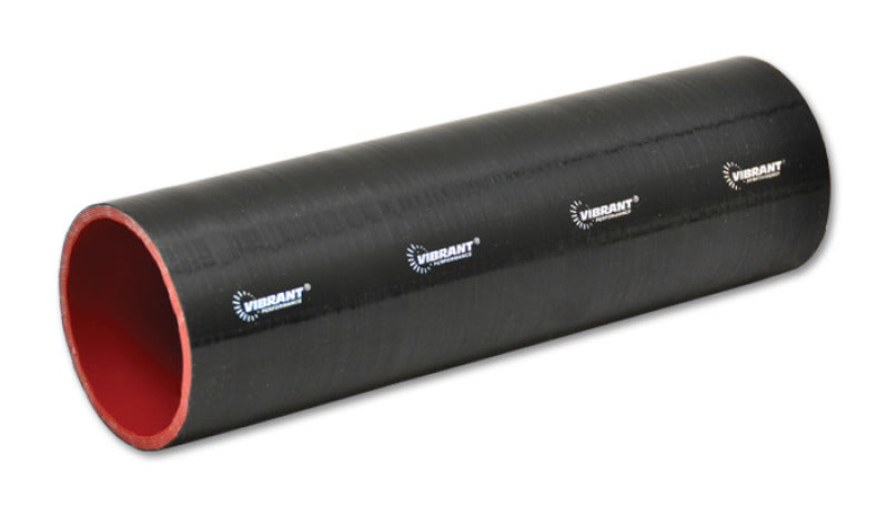 Vibrant 4 Ply Reinforced Silicone Straight Hose Coupling - 4in I.D. x 12in long (BLACK)-thumbmail-2