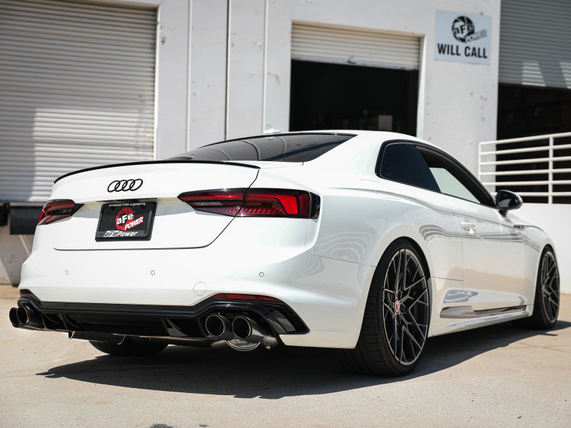 aFe 18-20 Audi RS5 Coupe MACH Force-Xp 3in to 2.5in 304 SS Axle-Back Exhaust System-Quad Carbon Tips-thumbmail-5