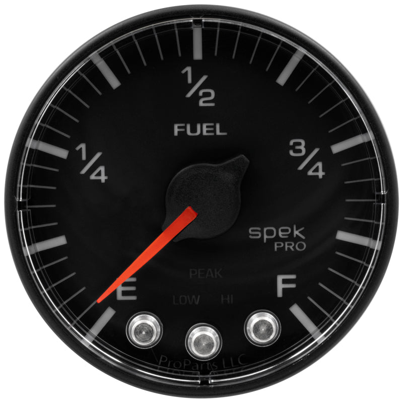 Autometer Spek-Pro Gauge Fuel Level 2 1/16in 0-270 Programmable Blk/Blk-thumbmail-4
