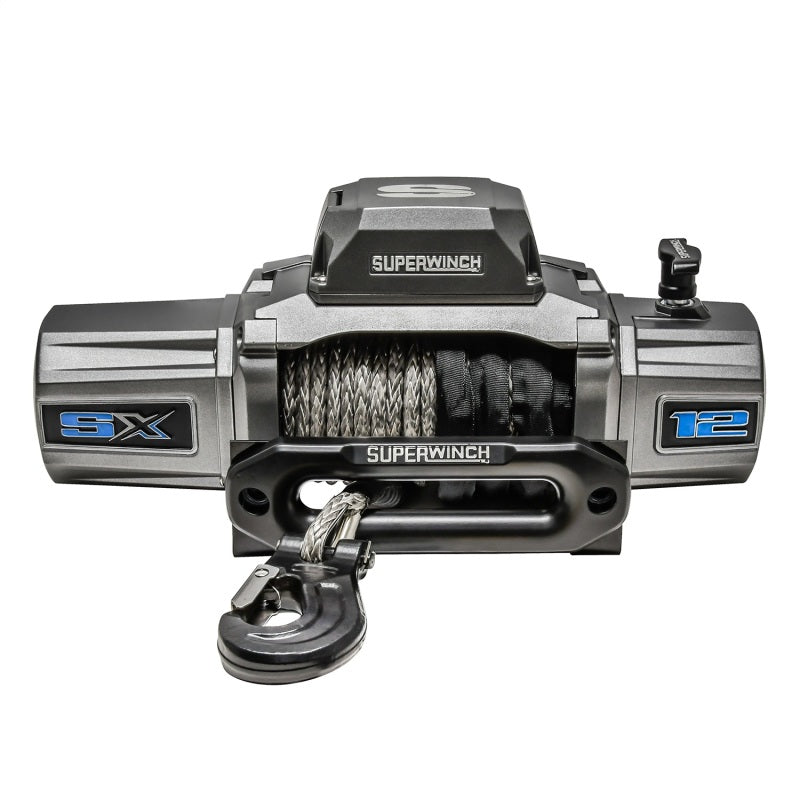 Superwinch 12000 LBS 12V DC 3/8in x 80ft Synthetic Rope SX 12000SR Winch - Graphite-thumbmail-14
