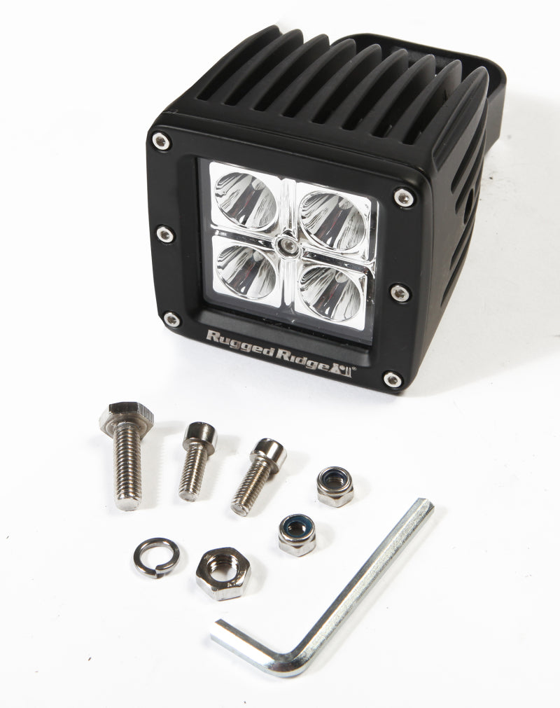Rugged Ridge 3in Cube LED Light 16 Watt-thumbmail-2