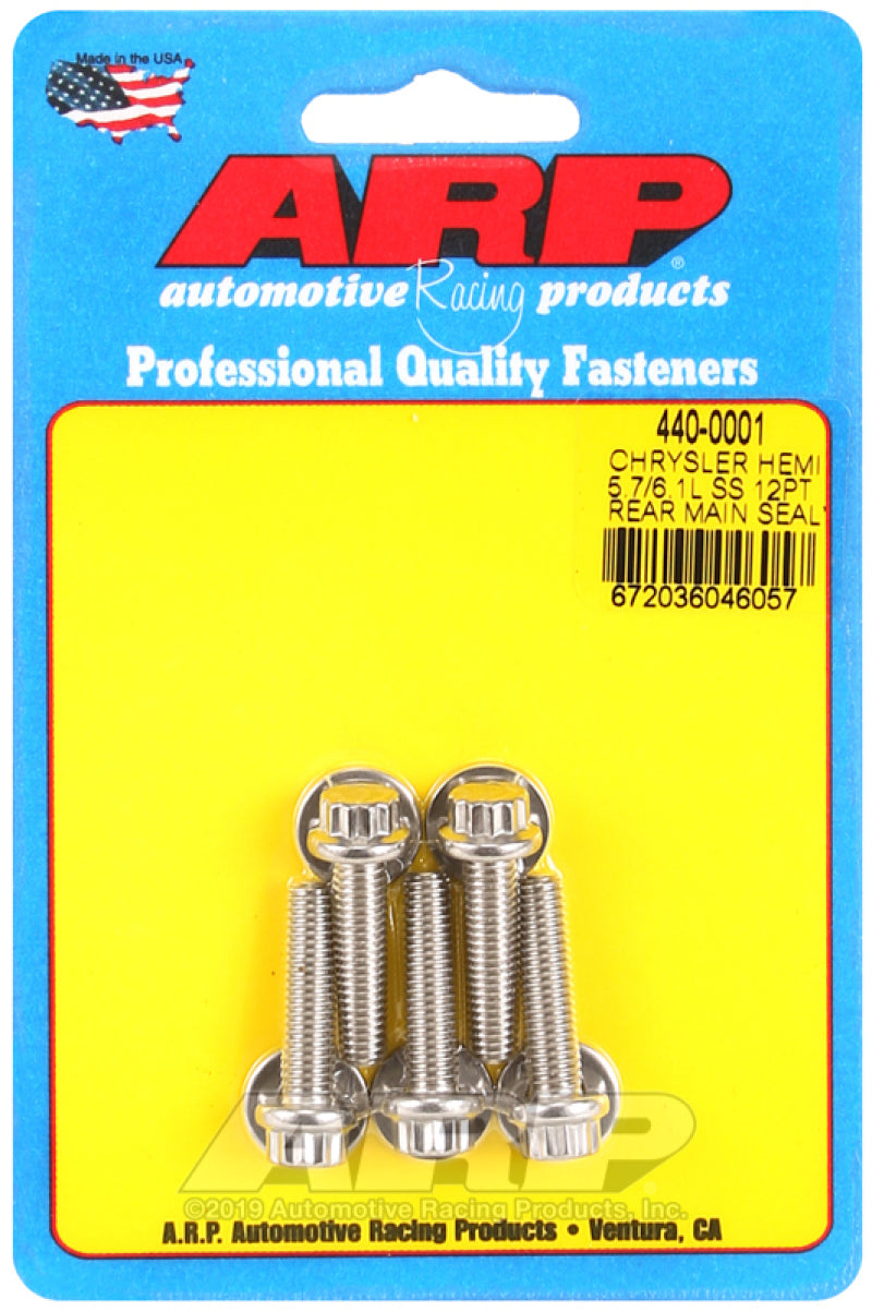 ARP Chrysler Hemi 5.7/6.1L SS 12pt Rear Main Seal Plate Bolt Kit-thumbmail-1