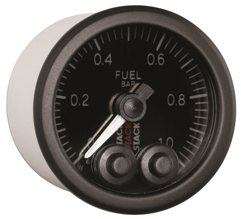 Autometer Stack 52mm 0-1 Bar M10 Male Pro-Control Fuel Pressure Gauge - Black-thumbmail-3