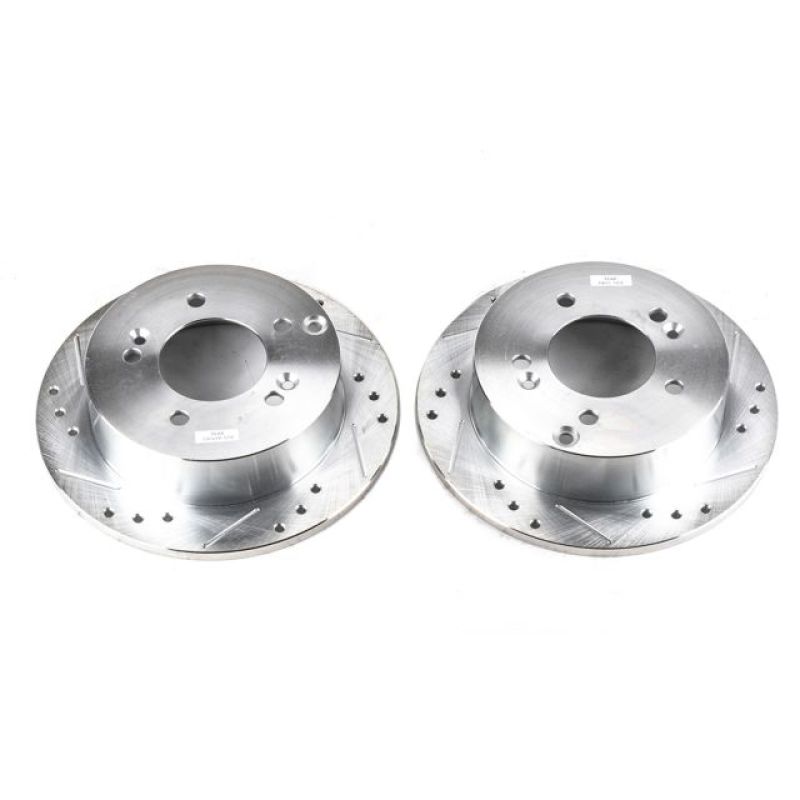 Power Stop 06-10 Hyundai Sonata Rear Evolution Drilled & Slotted Rotors - Pair-thumbmail-2