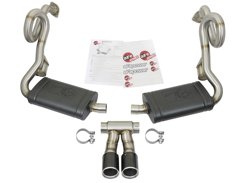 aFe MACHForce-Xp 2in 304 SS Cat-Back Exhaust w/Carbon Fiber Tips 13-16 Porsche Boxster 2.7L/3.4L-thumbmail-10