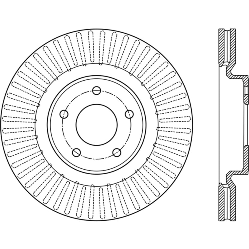 StopTech 13-15 Nissan Pathfinder Slotted Front Left Rotor-thumbmail-12