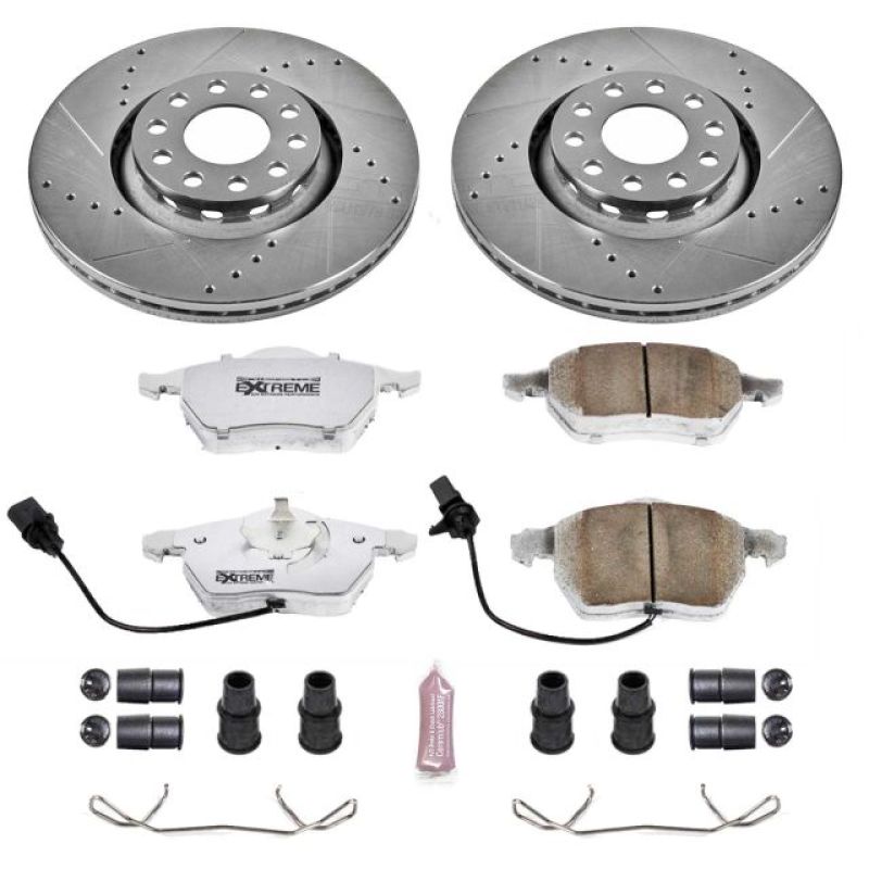Power Stop 02-05 Audi A4 Front Z26 Street Warrior Brake Kit-thumbmail-1