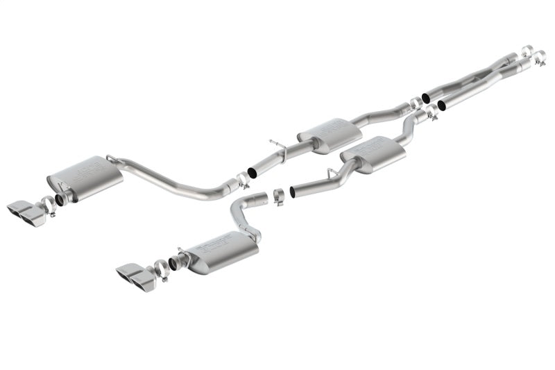 Borla 15-16 Dodge Challenger R/T 5.7L Dual Rectangle Angle Cut Dual Split Rear Exit S-Type Exhaust-thumbmail-2