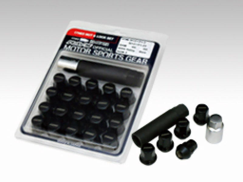Rays 17 Hex Racing Nut 12x1.50 (Open End) (Blue Seat) - Black (2 Pieces)-thumbmail-2