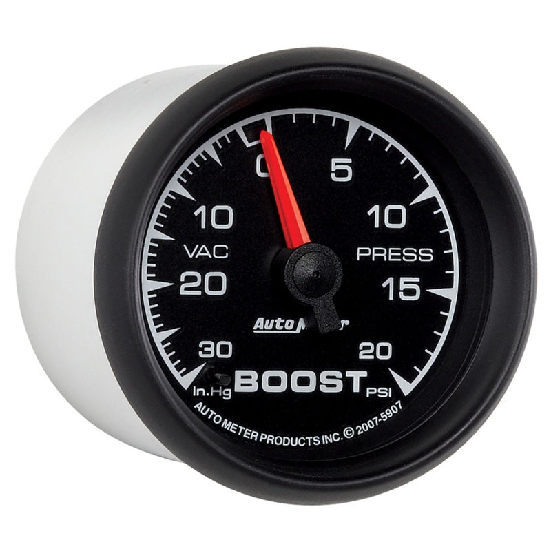 Autometer ES 52.4mm 30 In. HG/20 PSI Vacuum/Boost Gauge-thumbmail-3