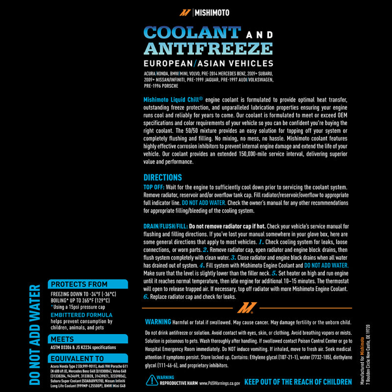 Liquid Chill EG Coolant, European/Asian Vehicles, Blue-thumbmail-5