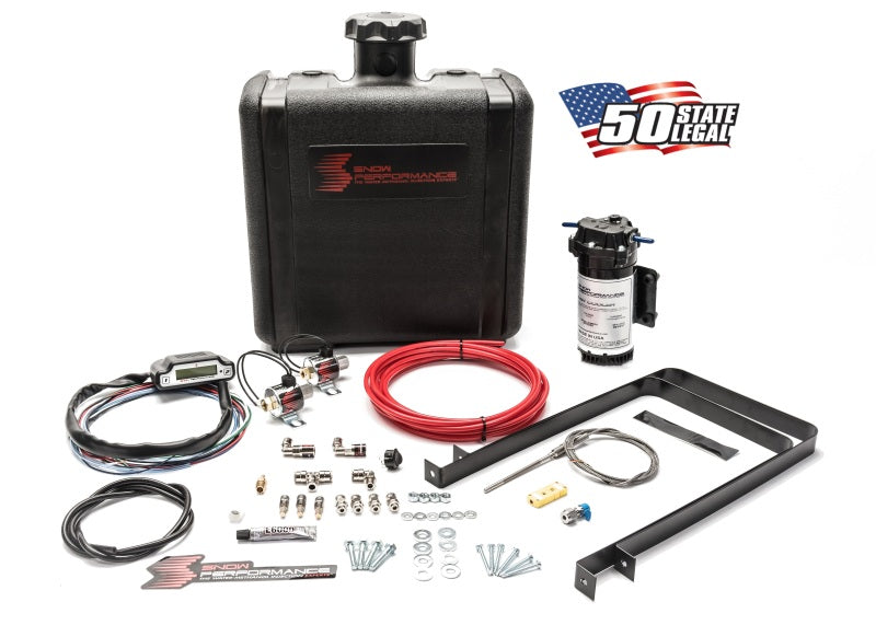 Snow Performance Stg 3 Boost Cooler Water Injection Kit TD (Red Hi-Temp Tubing and Quick Fittings)-thumbmail-3