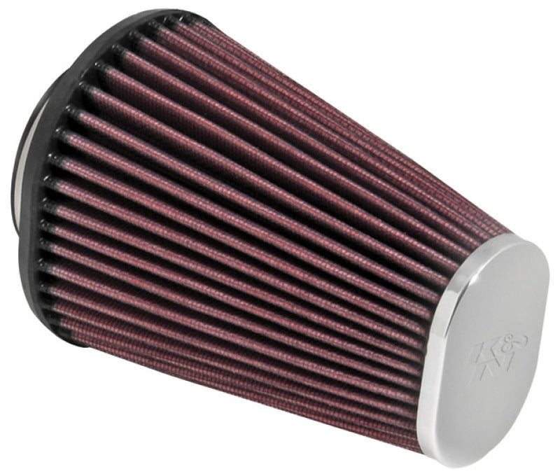 K&N Universal Clamp-On Air Filter 2-7/16in Flange 4-1/2x3-3/4in Base 3x2in Top 6in Height-thumbmail-2