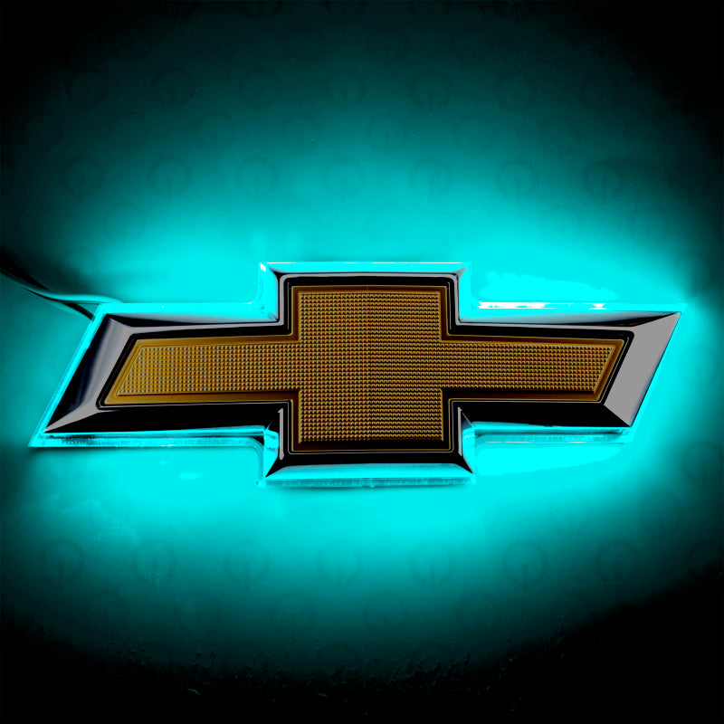 Oracle 14-15 Chevrolet Camaro Illuminated Bowtie - Dual Intensity - Aqua-thumbmail-7