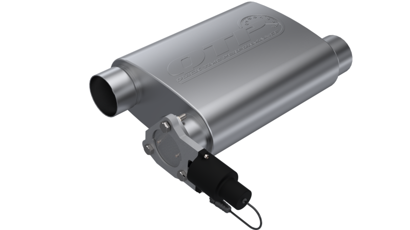QTP 3in Weld-On 304SS Reverse Screamer Muffler w/Bolt-On QTEC Electric Cutout-thumbmail-6