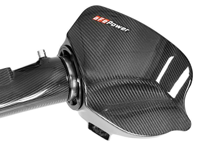 aFe Black Series Carbon Fiber CAIS w/Pro 5R Filter 16-18 BMW M2 (F87) L6-3.0L-thumbmail-10