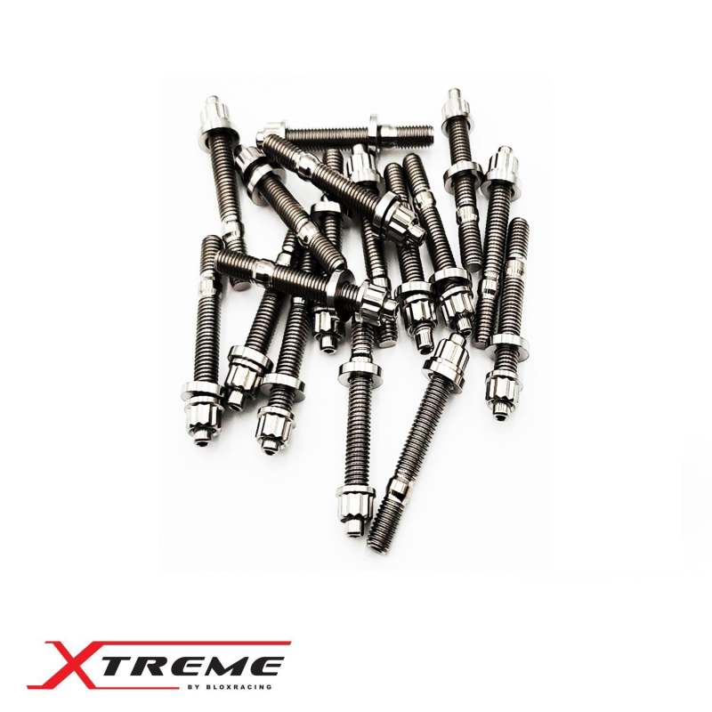 BLOX Racing M8X1.25X55mm SIngle Piece - Titanium-thumbmail-1