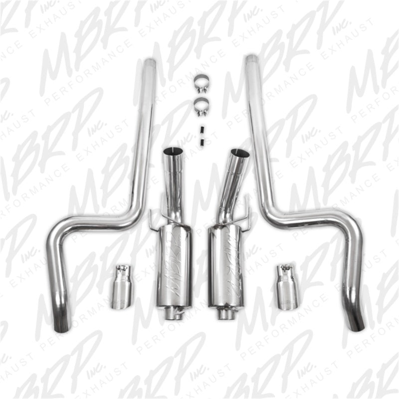 MBRP 11-14 Ford Mustang GT 5.0L Dual Split Rear Street Version T409 3in Cat Back Exhaust System-thumbmail-10