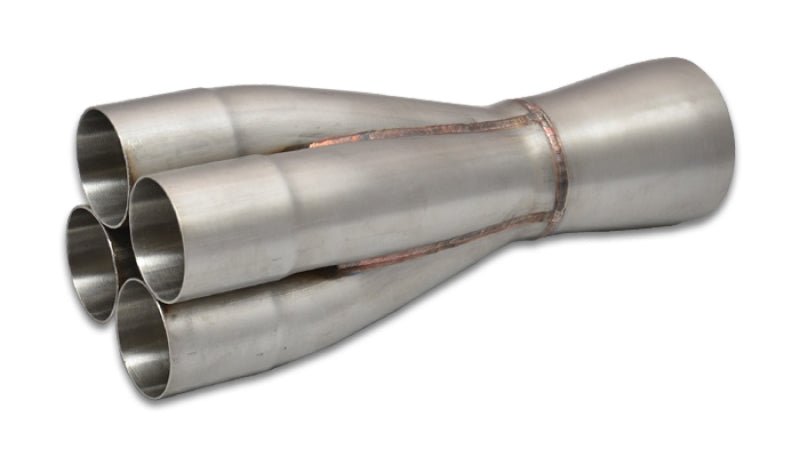 Vibrant 4-1 SS Merge Collectors (1-7/8in Inlet Slipover ID 2-1/2in Merge Outlet OD) Single Unit-thumbmail-2