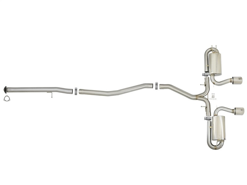 aFe Takeda 3in 304 SS Cat-Back Exhaust System w/ Polished Tips 2017 Honda Civic Si I4 1.5L (t)-thumbmail-9