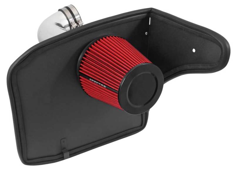 Spectre 10-12 Chevy Camaro V8-6.2L F/I Air Intake Kit - Clear Anodized w/Red Filter-thumbmail-7